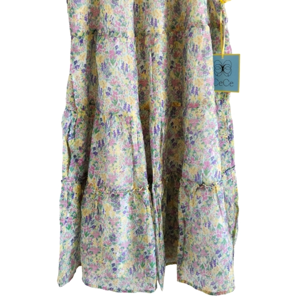 CECE Ruffled Floral Mini Dress - Picture 7 of 11